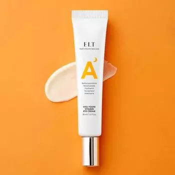 ELT Vita Youth Крем для глаз с витамином А 30 мл, Антивозрастной, Корейская косметика, Kbeauty, пробник