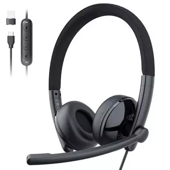 EMEET HS50 Noise с USB-разъемом 270 градусов, совместимым с ручным отключением звука, ползунком регулировки громкости, гарнитурой для работы в Интернете, руководством на японском языке, поставляется с 2-летней гарантией
