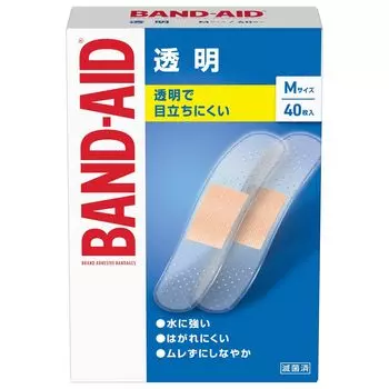 Emergency Bandage Transparent M Size 40 Pieces BAND-AID