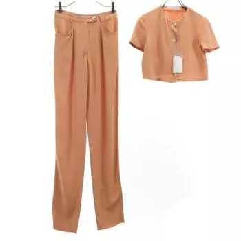 Emporio Armani 90s Unused Made in Italy Short sleeve Old vintage pants suit Setup Women Used