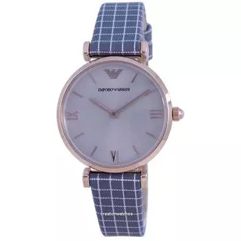 Emporio Armani Gianni T-Bar Кварцевые женские часы с серым циферблатом AR11386 серый