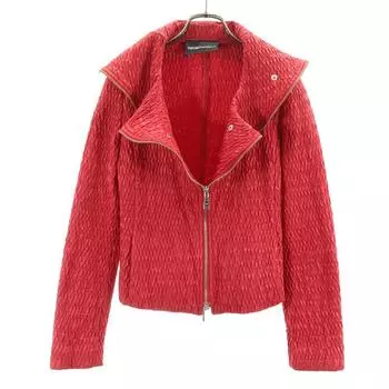 Emporio Armani Long sleeve Zip jacket 40 Red Women Used