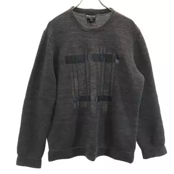 Emporio Armani made in Italy Long sleeve trainer XL Dark gray Men s Used