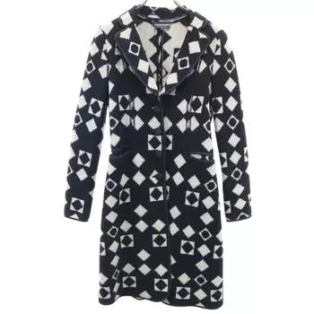 Emporio Armani made in Italy Overall handle knit Chester coat 40 black Women Used