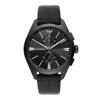 [Emporio Armani] Watch AR11483 Men s Black Genuine Imported Product