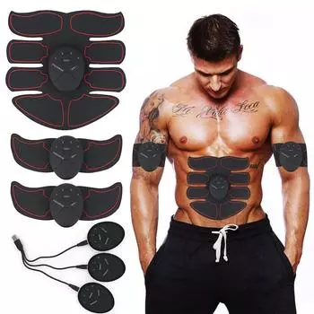 EMS стимулятор мышц ABS тонер USB перезаряжаемый тонизирующий брюшной пресс тренажер для мышц живота и бедер фитнес формирование тренировки домашний тренажерный зал 6pad