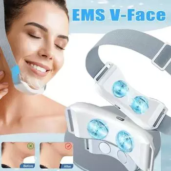 EMS V-Face Двойной подбородок Уменьшитель Массажер для лица Подтяжка лица Похудение Микротоковая косметическая установка Подтяжка кожи