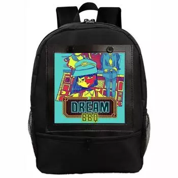 Ena Bbq Dream Pattern Printing Backpack Casual Schoolbag Fashion Gifts Bags Style A