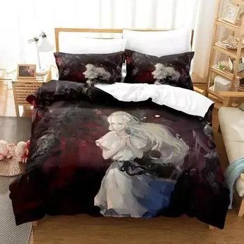 Ender Lilies Quietus of the Knights Bedding Sets exquisite bed supplies set duvet cover bed comforter set luxury birthday gift 135X200cm-2pcs