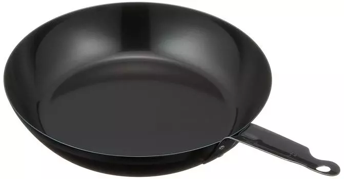 Endo Shoji Commercial Iron Black Oven Thick Plate Frying Pan 24cm IH Compatible Iron Made in Japan AHL94024 чёрный