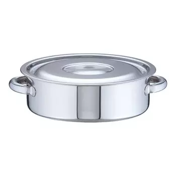 Endo Shoji Commercial use outer pot 27cm stainless steel made in Japan AST24027 серебряный