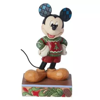 Enesco Микки в рождественском свитере Размер x 9 x 14 см DTR6015002 Статуэтка/фигурка Disney Traditions 5.5