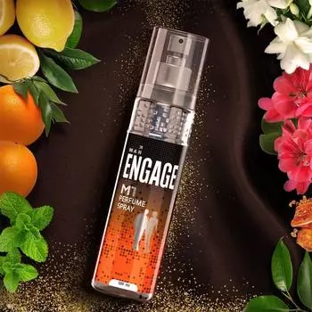 Engage M1 Духи-спрей для мужчин, Цитрусовые и древесные, приятный для кожи, 120 мл