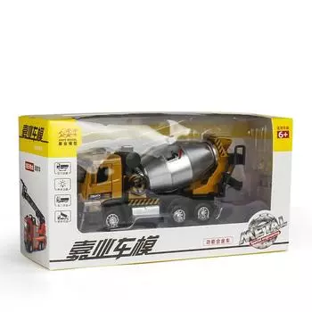 Engineering Alloy Truck Model Toy With Light And Sound Features Collectors For