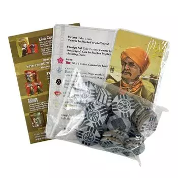 English Coup Holding Resistance Mission Board Game Card