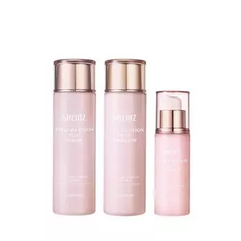 [Enhanced Elasticity] Koreana Sheniz Vital Skin Toner 150ml + Emulsion 150ml + Essence 55ml