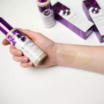 Enough 8 Peptide Full Cover Perfect Foundation SPF50+ PA+++ , Kbeauty, корейская косметика, образец #13
