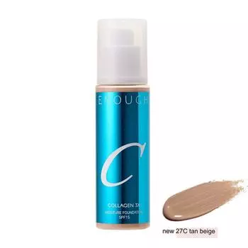 ENOUGH Collagen 3X Moisture Foundation SPF15 #27C Tan Beige, 100ml AUTHENTIC STORE