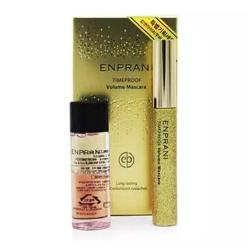 ENPRANI Тушь для ресниц Time Proof Volume 8 мл + Средство для снятия макияжа с губ и глаз Perfection 30 мл, 1 набор