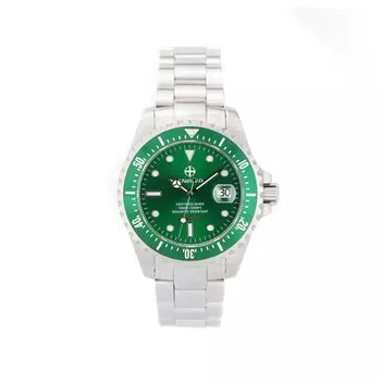 ENRIVA Diver s Watch Automatic Watch Date Display 100ATM, зеленый