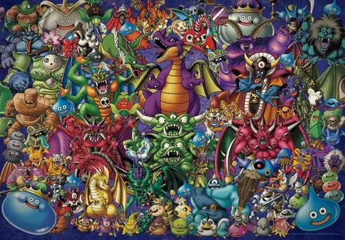 ENSKY Dragon Quest 35th Anniversary 1000 элементов 51 x Пазл EP4507 ~Коллекция монстров~ 73,5 см