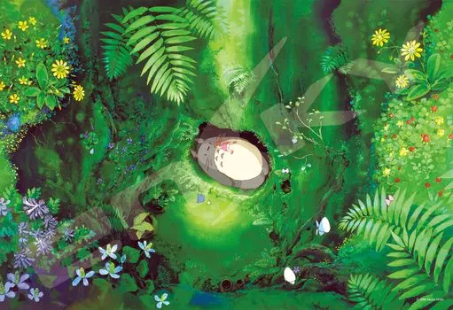 ENSKY Ghibli Мой сосед Тоторо Внутри святилища 26 x 38 см Пазл 300 элементов JIGSAW PUZZLE 300-418