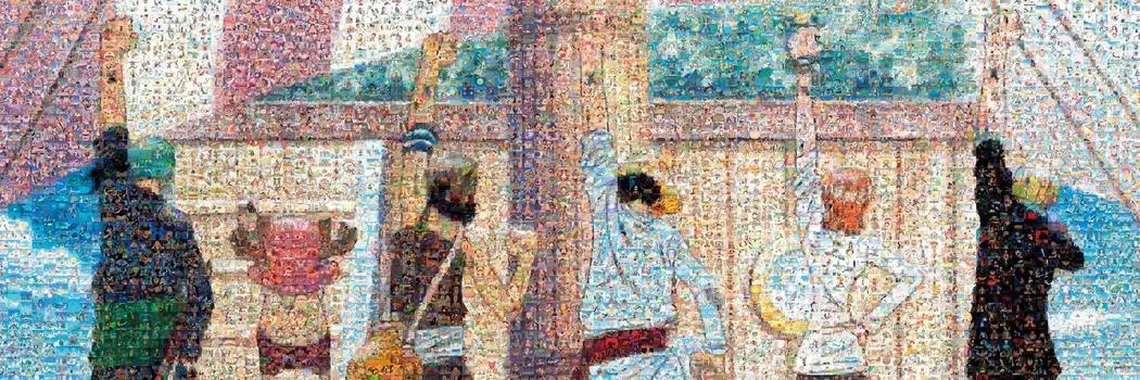 ENSKY ONE PIECE Mosaic Art 34 x 102 см Пазл 950 деталей JIGSAW PUZZLE (Печать друга) 950-27