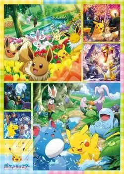 ENSKY Pokemon Каждый день счастлив! Пазл «Покемон» 500 деталей JIGSAW PUZZLE 38 x 53 см Бумага 500-713