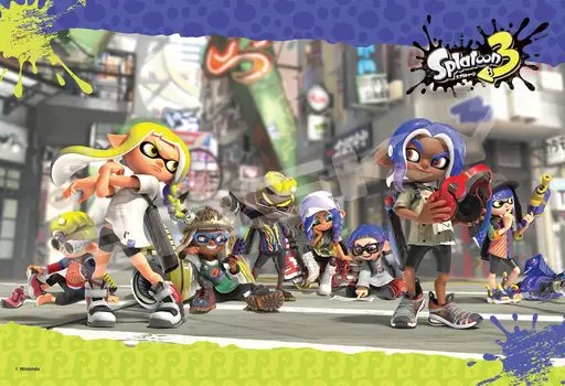 ENSKY Splatoon 3 Bankara Street 26 x 38 см Пазл 300 деталей JIGSAW PUZZLE 300-3013