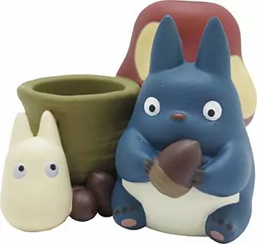 Ensky Studio Ghibli My Neighbor Totoro Seal Holder Medium Totoro Small Totoro 45 x 62 x 70 mm Made of PVC IKT-03B Approx.