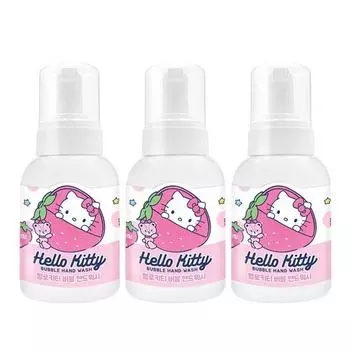Envoy Vision Hello Kitty Bubble Hand Wash Strawberry, 300 мл, 3 шт., популярный персонаж в Корее