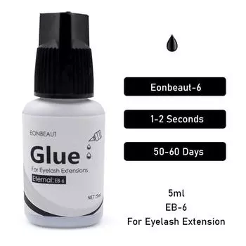 EONBEAUT Glue EB-6 Для наращивания ресниц Водостойкий клей 5 мл