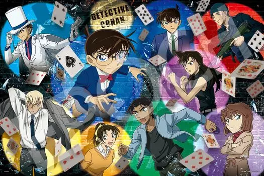 EPOCH 1000 Piece Jigsaw Puzzle Detective Conan Tracking Searchlight x with glue and spatula with score ticket EPOCH (50 75cm) 12-611s