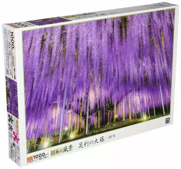 EPOCH 1000 Piece Jigsaw Puzzle Japanese Scenery Ashikaga Wisteria Tochigi x Glue Included Spatula Included Score Ticket Included EPOCH - (50 75cm)