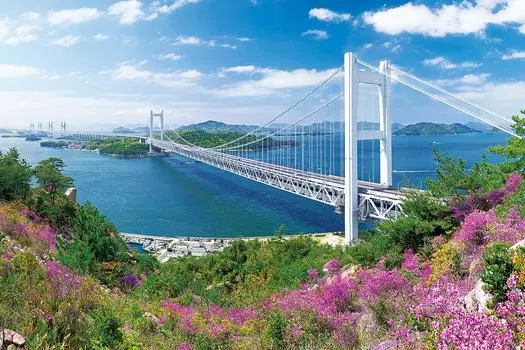 EPOCH 2016 Very Small Piece Jigsaw Puzzle Japanese Scenery Clear Sunny Seto Ohashi Bridge Okayama x Glue Included Spatula Included Score Ticket