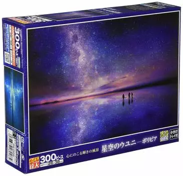 EPOCH 300 Piece Jigsaw Puzzle Overseas Scenery Shining Landscape Starry Sky x Glue Included Spatula Included Score Ticket EPOCH Uyuni-Bolivia (26