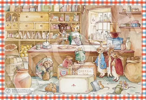 EPOCH 300 Piece Jigsaw Puzzle Peter Rabbit Peter Rabbit™ Ginger and Pickles (26 x 38cm) 28-040s with glue and spatula with score ticket EPOCH