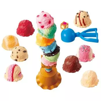 EPOCH Ice Cream Tower +3 ST Mark Сертифицированная игрушечная игра для 4 и более игроков: 1-4 ЭПОХА