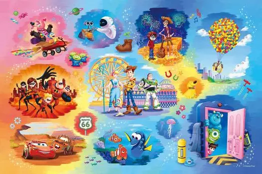 Epoch Коллекция Disney Pixar, пазл из 1000 деталей, декоративный пазл, 19,7 x 29,5 дюймов (50 х 75 см)