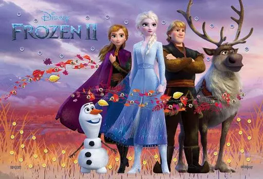 EPOCH Пазл Disney Nature Magical x из 300 деталей с клеем и шпателем, с декоративными элементами EPOCH (26 38см) 73-009
