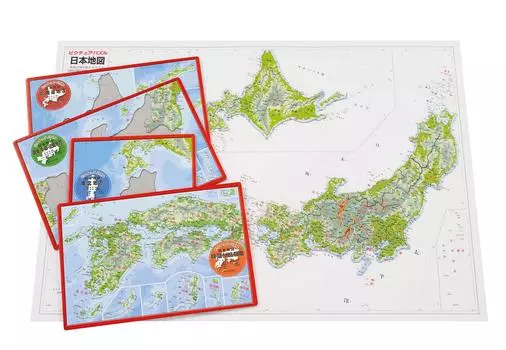 Epoch Picture Japan Map 75 деталей пазл для детей ST Mark Certification Возрастная игрушка EPOCH [пазл Apollo] 20-102 5+