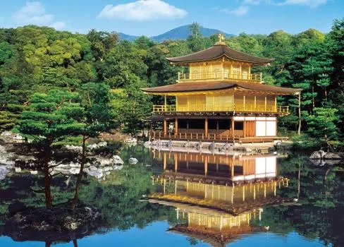 Epoch Super Master EX Fresh Green of The Temple of The Golden Pavilion of The 2000 Piece Jigsaw Puzzle - Киото Супер Маленький Элемент (38х53см)