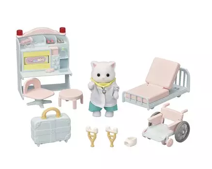 EPOCH Sylvanian Families Set Кукла/Мебель Доброго Доктора [Давайте Синсацу! Набор] H-17