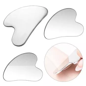 Эргономичный массажер Гуаша из нержавеющей стали для лица и шеи, инструмент для подтяжки кожи, массажный скульптор 2