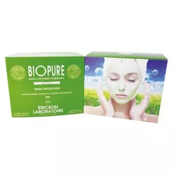 Erickson Laboratoire Biopure BP Mask Box Phytobitil Активное подавление ферментов Эстетический бренд Профессиональный размер Используется первой леди Франции [Официальный