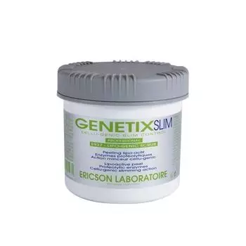 Ericsson Laboratois Genetics Slim GTX Scrub 500 мл. Скраб для похудения тела. Содержит тимилин. Фактор жира, вызванный голоданием. Эстетический бренд. Коммерческий размер. Поставщик. чистый