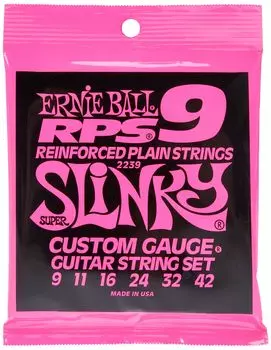 ERNIE BALL 2239 Струны для электрогитары RPS SUPER SLINKY Усиленные простые струны Super Slinky [Подлинные] (09-42)