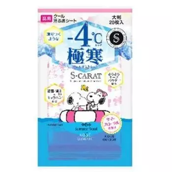 Escarat medicated deodorant large cool sheet x 3 piece set (summer floral)