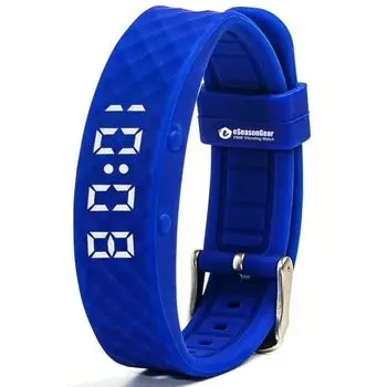eSeasonGear VB80 12 Будильник Вибрация Бесшумный Вибрация Пробуждение Встряхивание СДВГ Лекарства Маленький Большой Современные Часы, Напоминание. , Синий-большой, 4,5-7,5 /11-19 см;