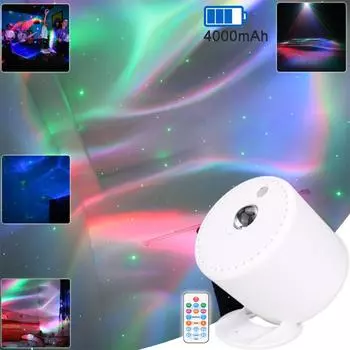 ESHINY RGB LED Aurora Night Star Sky Light Лазерный проектор Дискотека USB Туманность Облако Лампа Украшение Дети Дети Сцена Спальня Свет B222 A Star Sky Light белый